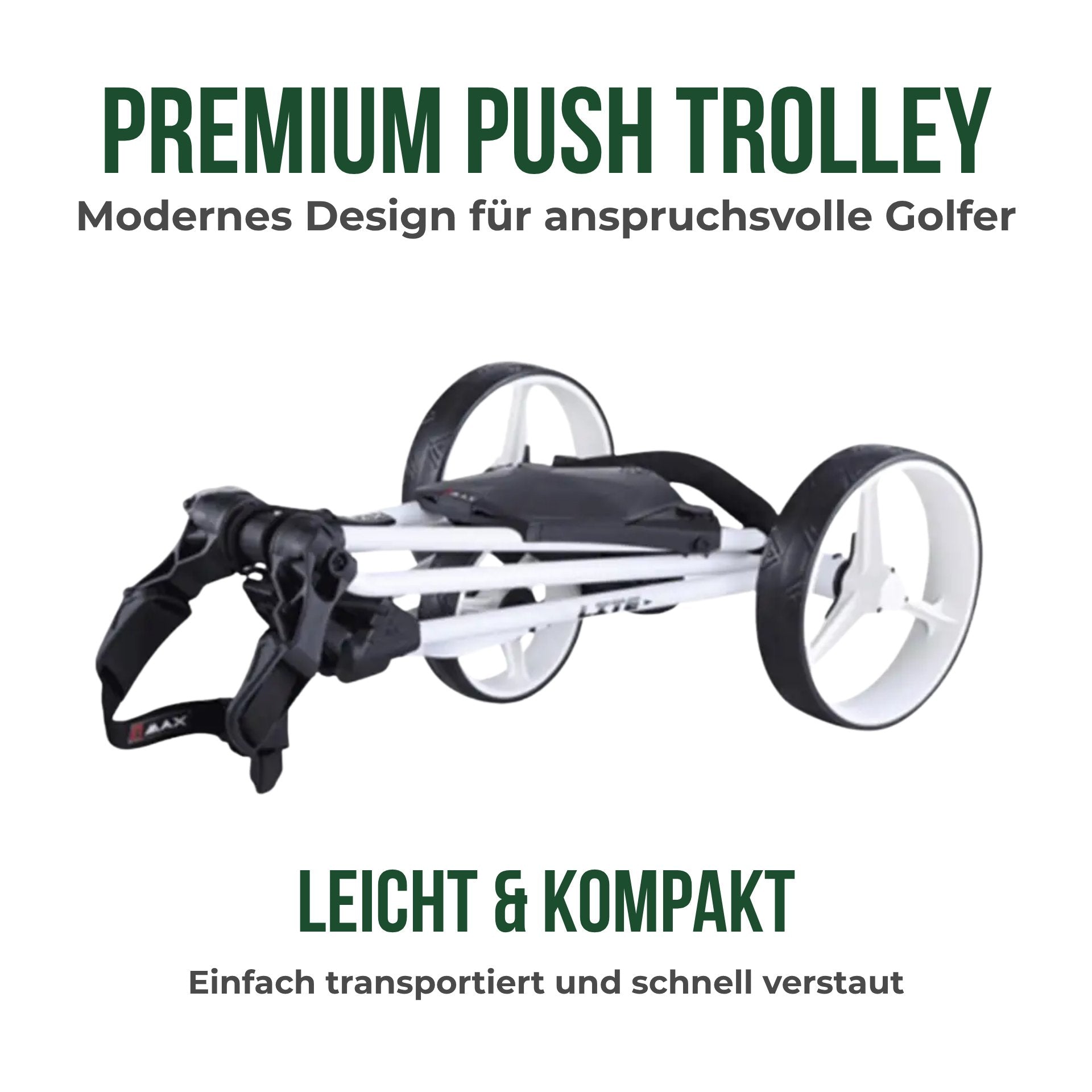 Big Max TI-Lite - 3 Rad Push Trolley 