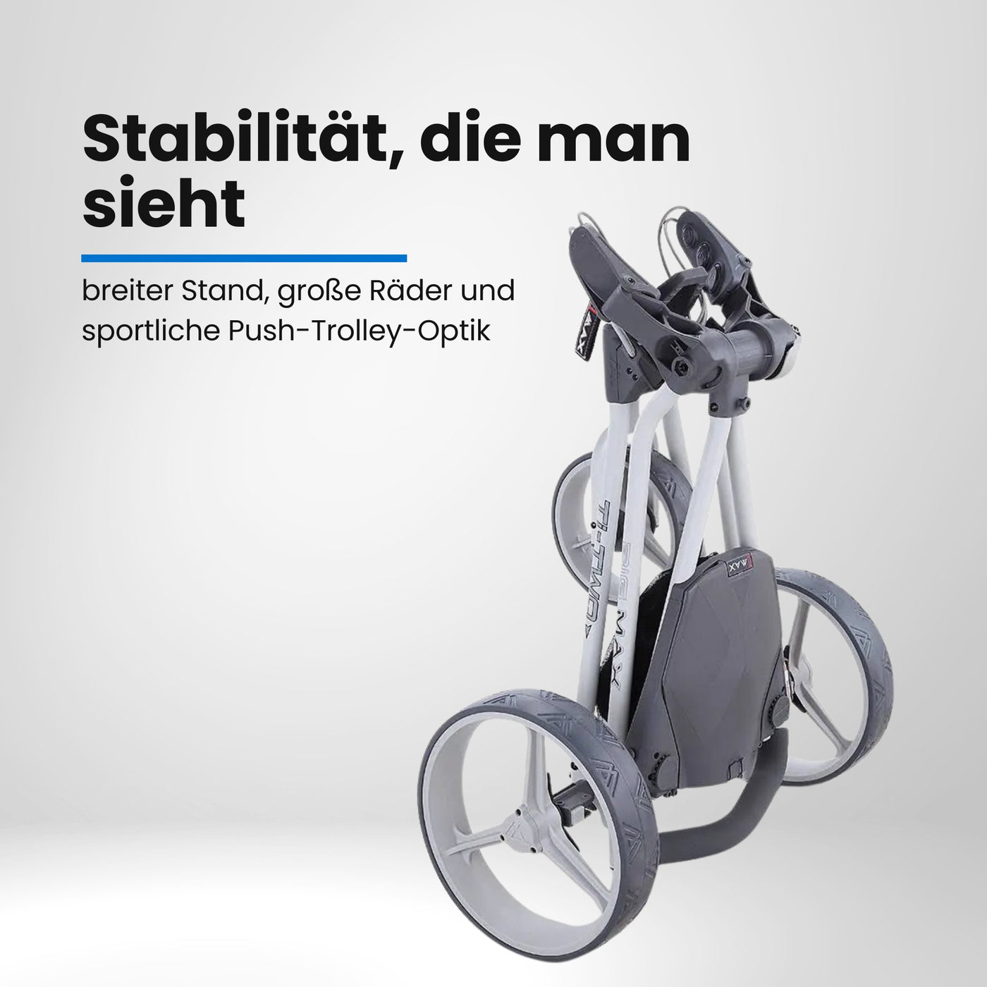 Big Max TI TWO - 3 Rad Push Trolley 