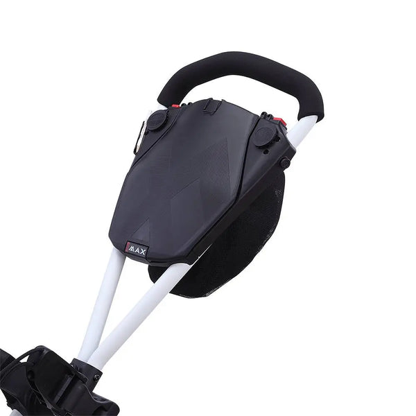 Big Max TI TWO Push Trolley – Zusammengeklappt, Frontansicht kompakt