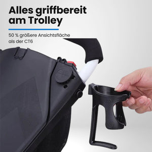 Big Max TI TWO Push Trolley – Zusammengeklappt, Draufsicht