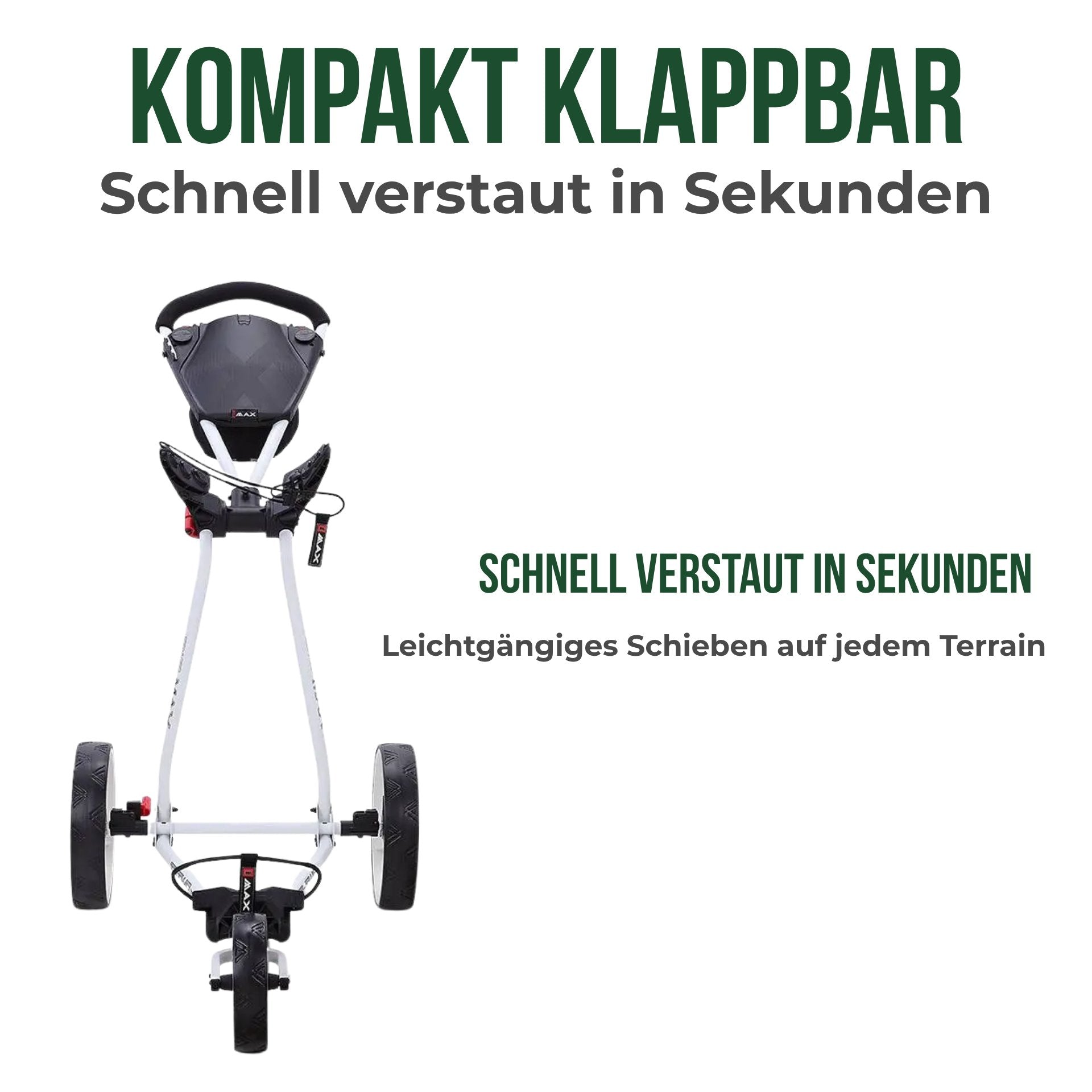 Big Max TI TWO - 3 Rad Push Trolley 