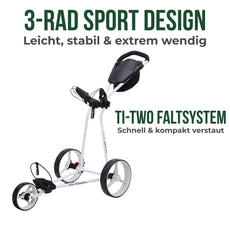 Big Max TI TWO - 3 Rad Push Trolley 