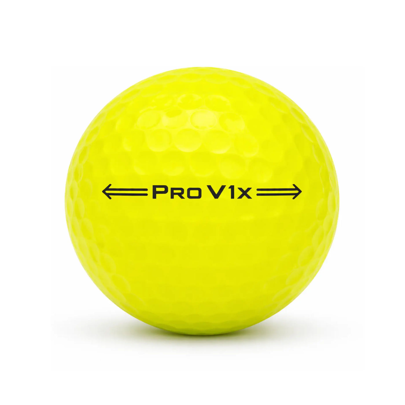 Titleist Pro V1x Yellow Lakeball – Gebrauchter gelber Golfball mit Pro V1x Logo und Nummer