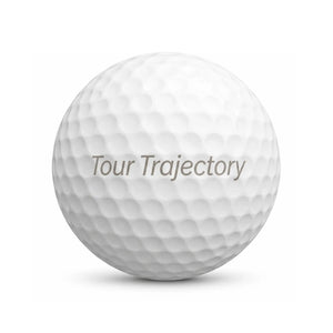 Top Flite Mix Lakeball – Gebrauchter weißer Top Flite Golfball mit Logo und Nummer