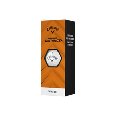 Golfball-Packung Callaway Warbird Distance+ weiß für mehr Weite, aufrecht stehend