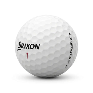 Srixon Z-Star Lakeballs – 25 gebrauchte weiße Srixon Golfbälle freigestellt auf weißem Hintergrund